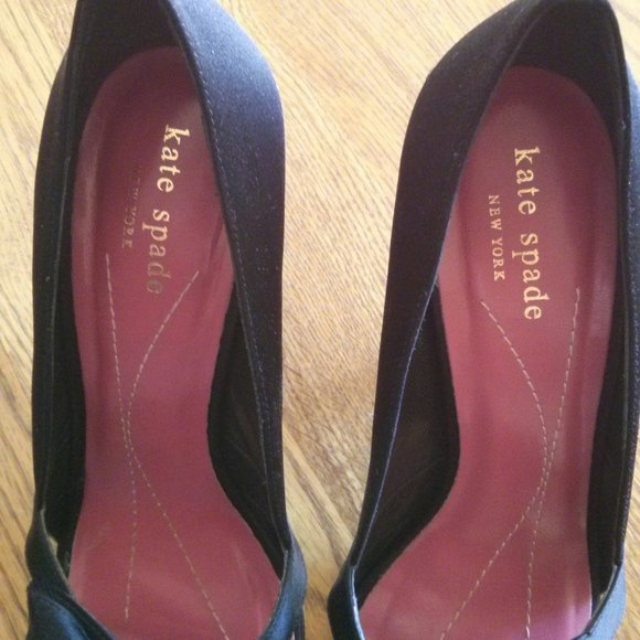 Kate Spade Satin Hera Open Toe Heels Size 8 - Picture 8 of 15